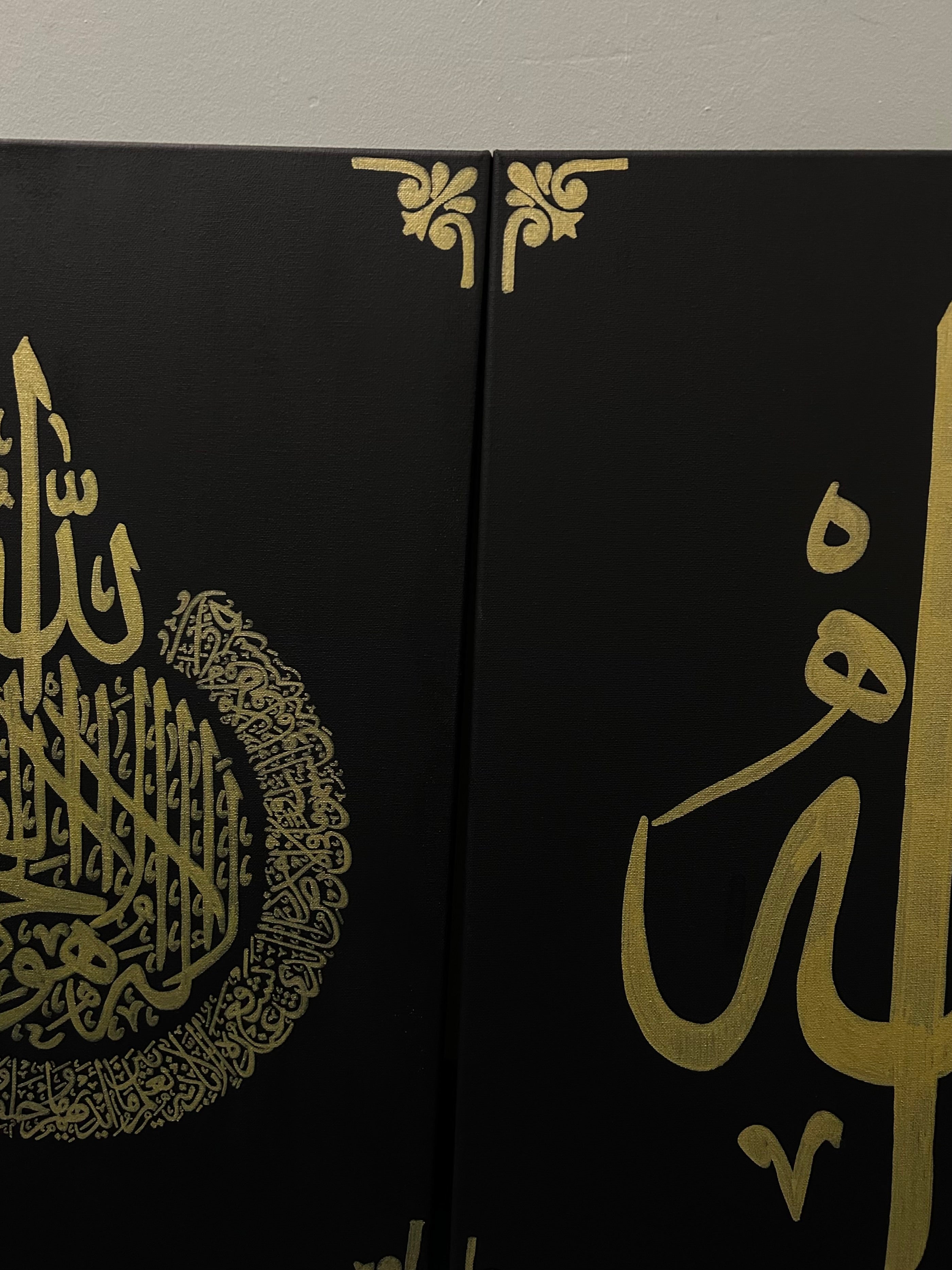 Set of 3 – Islamic Calligraphy Canvas Trio