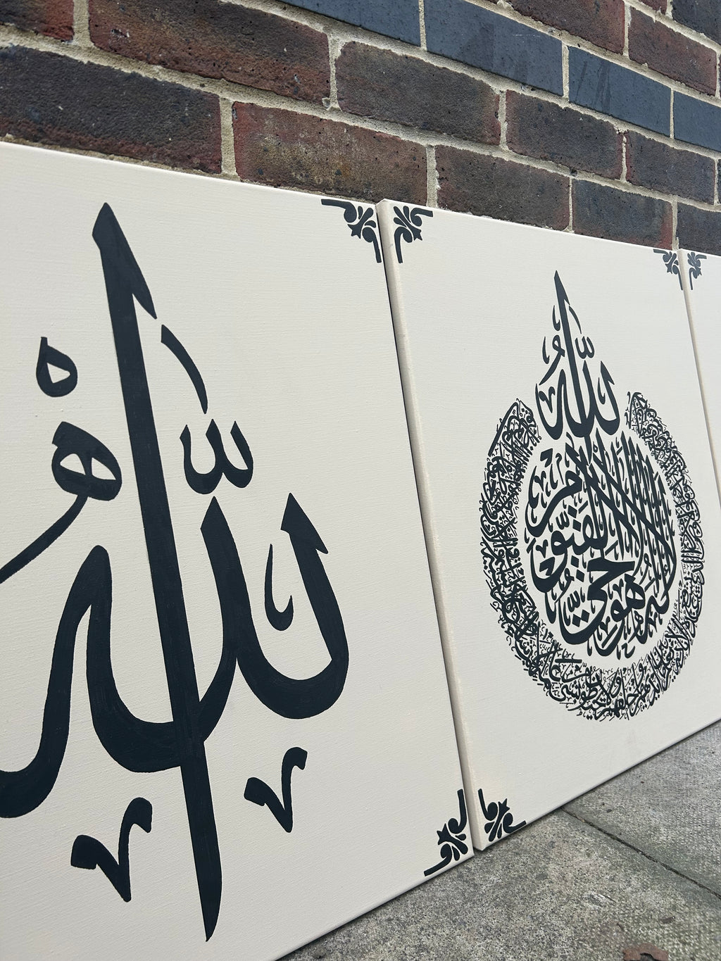 Set of 3 – Islamic Calligraphy Canvas Trio