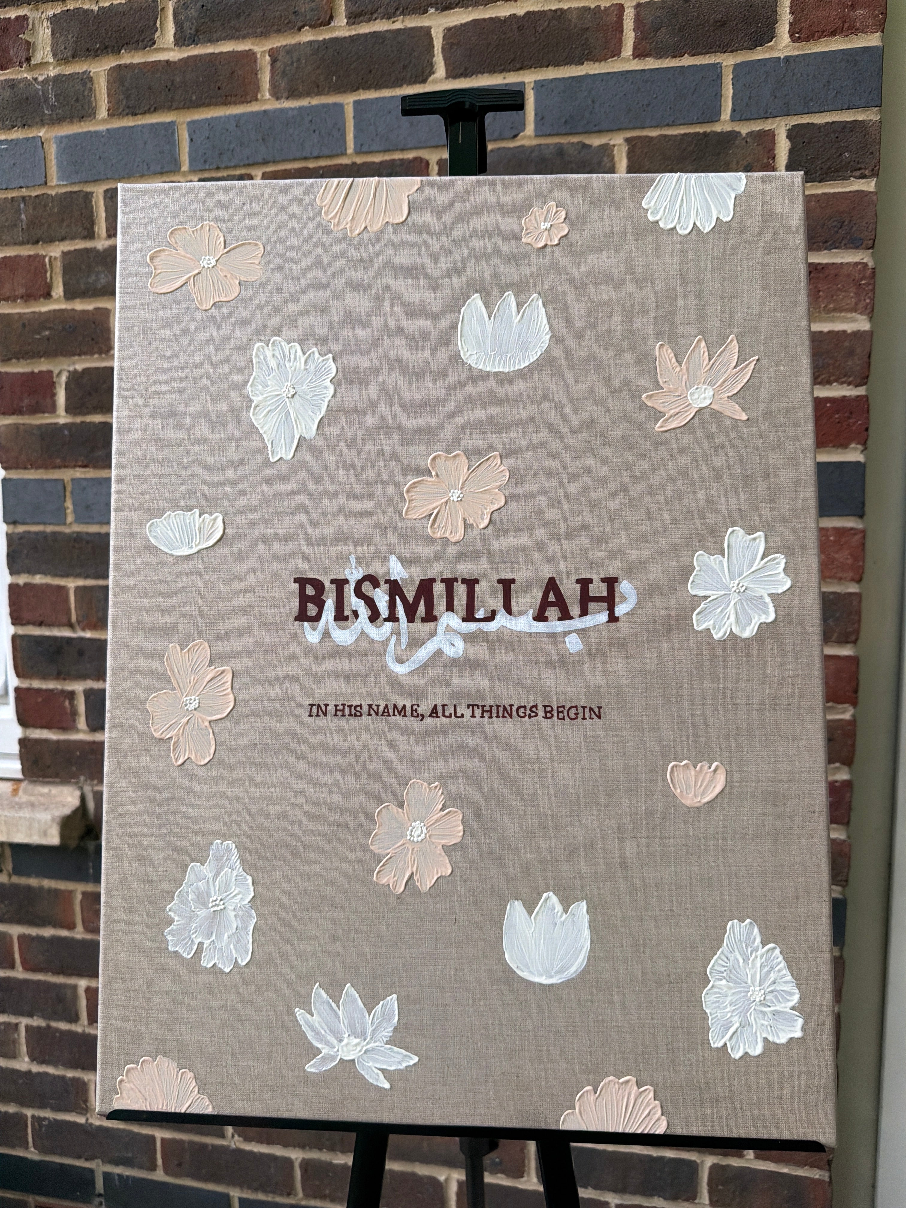 Floral Beginnings Linen Canvas