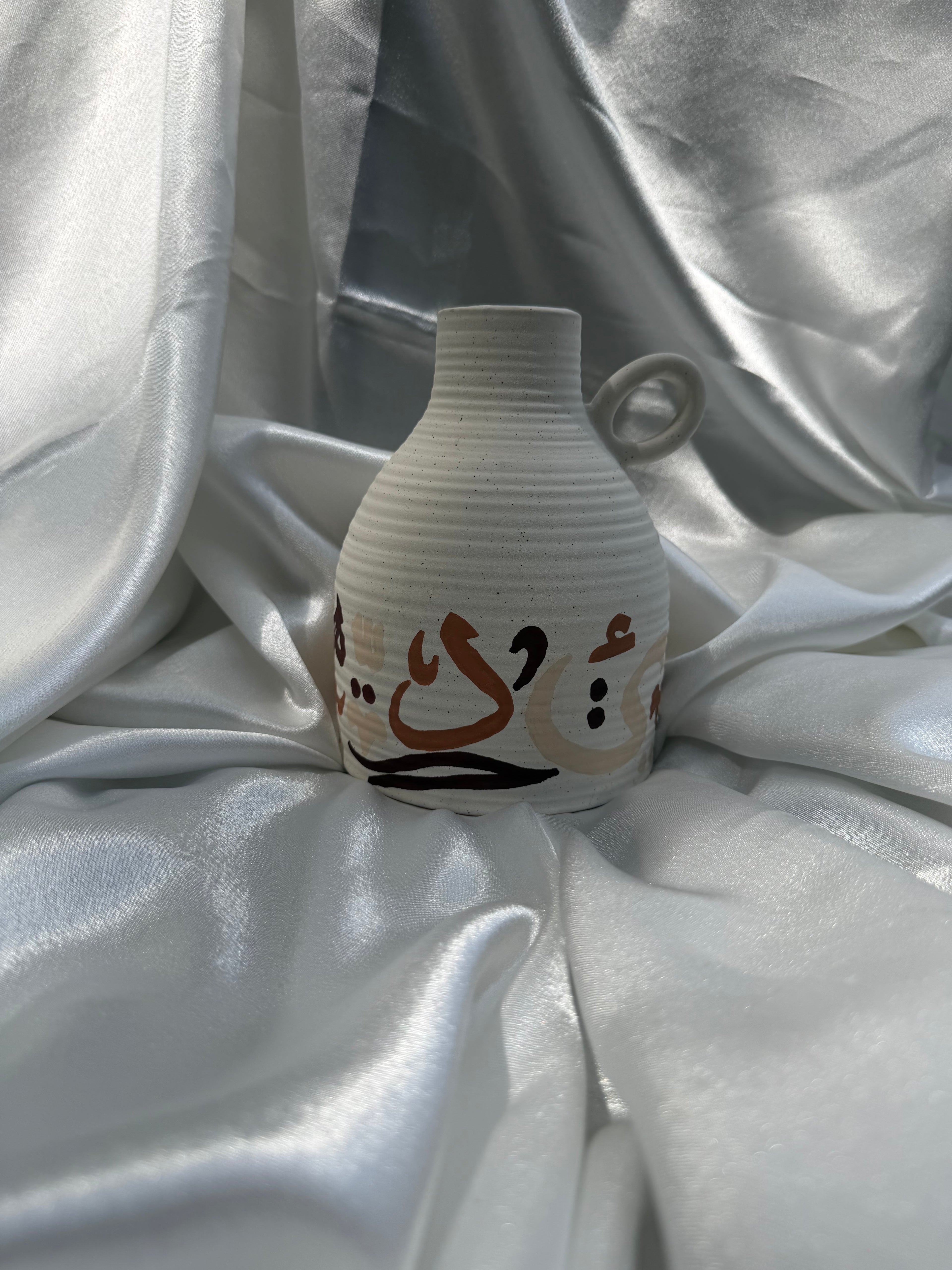 Sand & Honey Letter Vase