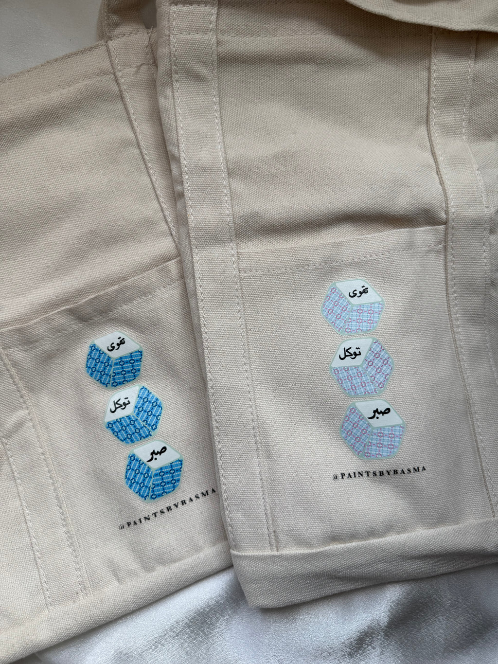 Summer Zelij Tote Bags