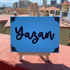 Custom Arabic & English Name Canvas